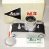 Leica M3 Chrome Single Stroke camera with Leica 50/2 Rigid Summicron in box,case & manual Mint- / SOLD