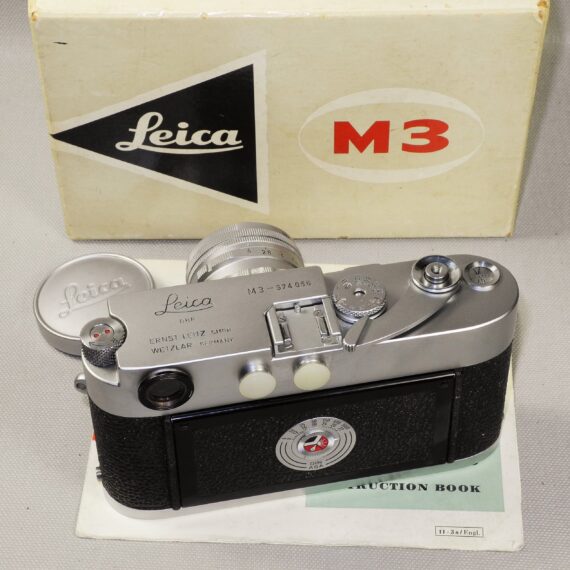 Leica M3 Chrome Single Stroke camera with Leica 50/2 Rigid 