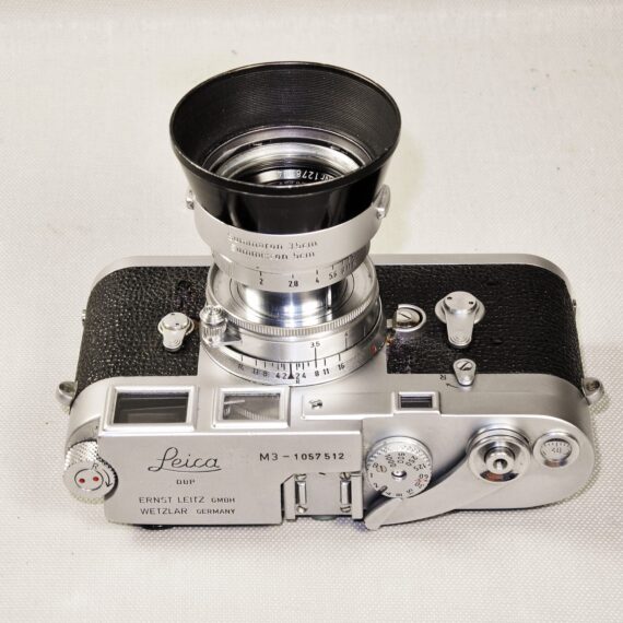 Leica M3 Single Stroke with Leica 50/2 Summicron-Col lens,Hood,Filter,Meter Ex+/++