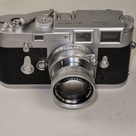 Leica M3 Single Stroke with Leica 50/2 Summicron-Col lens,Hood,Filter,Meter Ex+/++