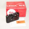 Leica M3 black paint single stroke camera with box, Leather case, manual (recently overhauled) Ex+/Ex++ /SOLD