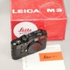 Leica M3 black paint single stroke camera with box, Leather case, manual (recently overhauled) Ex+/Ex++ /SOLD