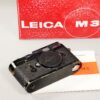 Leica M3 black paint single stroke camera with box, Leather case, manual (recently overhauled) Ex+/Ex++ /SOLD