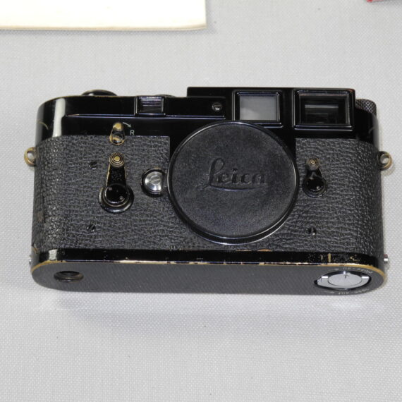 Leica M3 black paint single stroke camera with box, Leather case, manual (recently overhauled) Ex+/Ex++ /SOLD