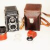 Rollei Automat Model X W/75/3,5 Xenar Lens, With Cap,Case,Rolleinar I,Hood Ex++