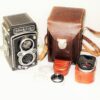 Rollei Automat Model X W/75/3,5 Xenar Lens, With Cap,Case,Rolleinar I,Hood Ex++