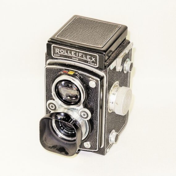 Rollei Automat Model X W/75/3,5 Xenar Lens, With Cap,Case,Rolleinar I,Hood Ex++