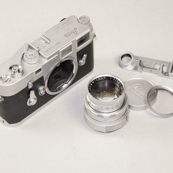 Leica M3 Single Stroke (1960) with Leica 50/2 Summicron- Dual Range(1962) Ex+/++ / SOLD