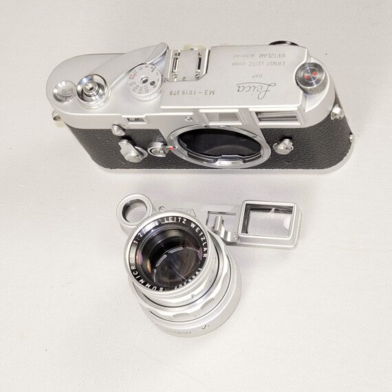 Leica M3 Single Stroke (1960) with Leica 50/2 Summicron- Dual Range(1962) Ex+/++ / SOLD