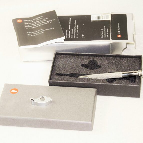 Leica Rewind crank Silver chrome finish for Leica MP 14437 W/Box,Manual Mint/LN