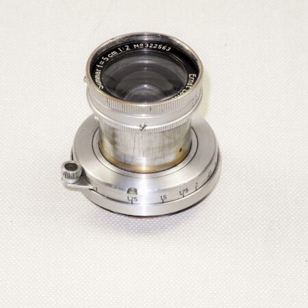 Leica 5cm f2 Summar (1936) chrome lens Ex