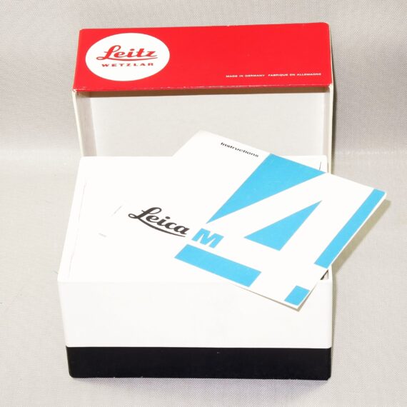 Leica M4 Silver Chrome camera Sold with-Leica original box, Leica M4 manual, cap Mint/Like New- condition. / SOLD