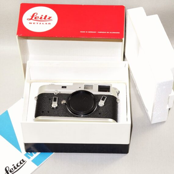 Leica M4 Silver Chrome camera Sold with-Leica original box, Leica M4 manual, cap Mint/Like New- condition. / SOLD