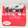 Leica M4 Silver Chrome camera Sold with-Leica original box, Leica M4 manual, cap Mint/Like New- condition. / SOLD