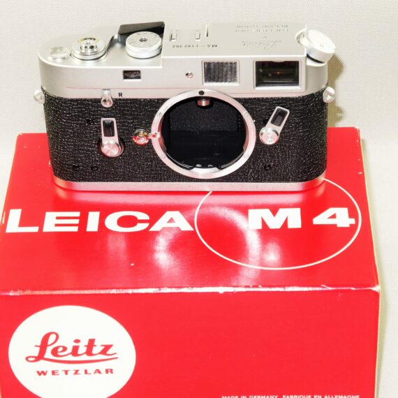 Leica M4 Silver Chrome camera Sold with-Leica original box, Leica M4 manual, cap Mint/Like New- condition. / SOLD