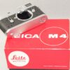 Leica M4 Silver Chrome camera Sold with-Leica original box, Leica M4 manual, cap Mint/Like New- condition. / SOLD