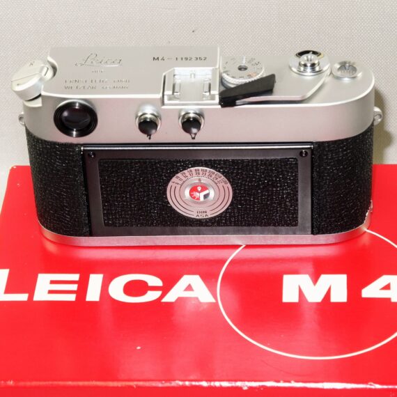 Leica M4 Silver Chrome camera Sold with-Leica original box, Leica M4 manual, cap Mint/Like New- condition. / SOLD