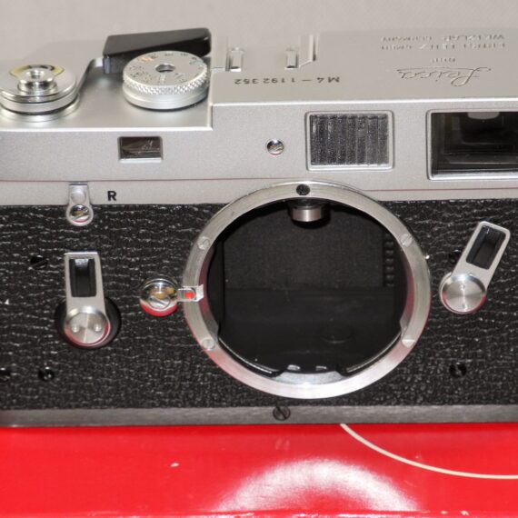 Leica M4 Silver Chrome camera Sold with-Leica original box, Leica M4 manual, cap Mint/Like New- condition. / SOLD