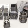 Hasselblad  503 CX black camera with 60mm,150mm CF lenses Two A12 backs,strap,Mag hood,boxes Ex++/M- / SOLD