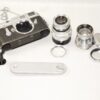 Leica M3 camera (1963) Sold with Leica 50/2mm & Leica 90/4 Collapsible lenses and accessories. Ex+/++
