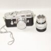 Leica M3 camera (1963) Sold with Leica 50/2mm & Leica 90/4 Collapsible lenses and accessories. Ex+/++