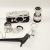 Leica M3 camera (1963) Sold with Leica 50/2mm & Leica 90/4 Collapsible lenses and accessories. Ex+/++