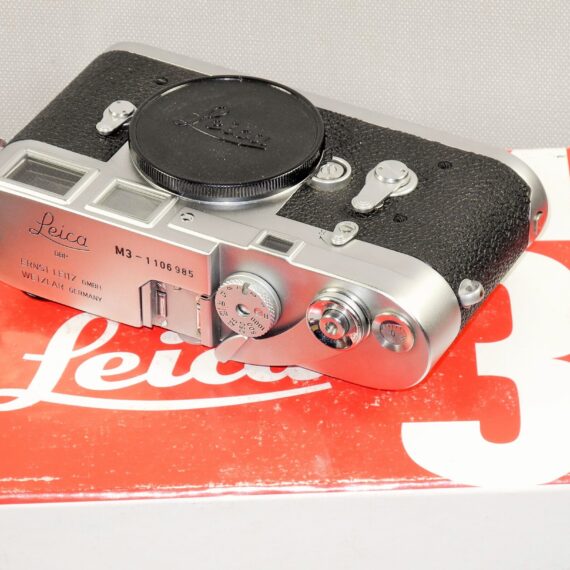 Leica M3 Single Stroke chrome late camera W/4 x Leica chrome lenses, hoods, filters, boxes, cases Nice Complete Mint- outfit / SOLD
