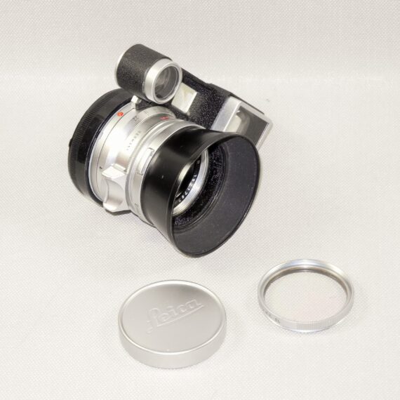 Leica M3 Single Stroke chrome late camera W/4 x Leica chrome lenses, hoods, filters, boxes, cases Nice Complete Mint- outfit / SOLD