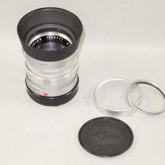 Leica M3 Single Stroke chrome late camera W/4 x Leica chrome lenses, hoods, filters, boxes, cases Nice Complete Mint- outfit / SOLD