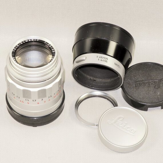 Leica M3 Single Stroke chrome late camera W/4 x Leica chrome lenses, hoods, filters, boxes, cases Nice Complete Mint- outfit / SOLD