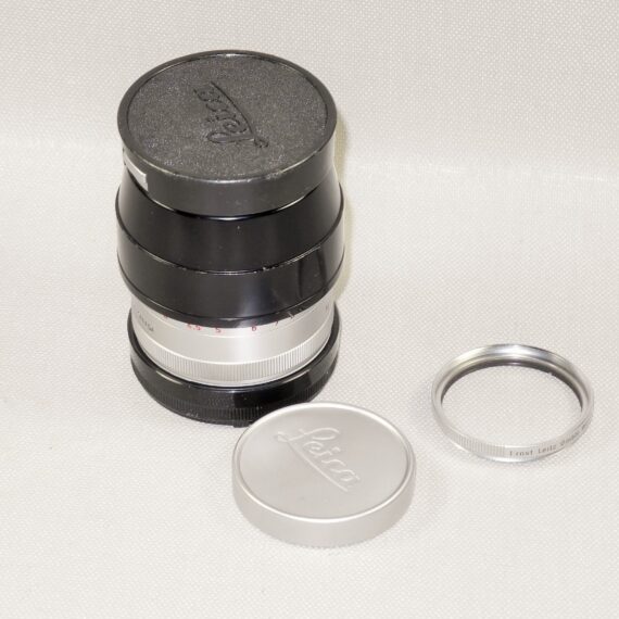 Leica M3 Single Stroke chrome late camera W/4 x Leica chrome lenses, hoods, filters, boxes, cases Nice Complete Mint- outfit / SOLD