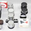 Leica M3 Single Stroke chrome late camera W/4 x Leica chrome lenses, hoods, filters, boxes, cases Nice Complete Mint- outfit / SOLD