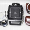 Rolleiflex 2.8F Planar TLR Camera W. Rollei Original Case, Rollei Body Cap, Rollei filter & Hood Mint- / SOLD