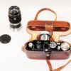 Leica I(A) Nr.34921 converted to Leica II black chrome with Leica 50mm & 90mm lenses nice Ex++ set. / Free shipping