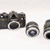 Nikon FM2 N black paint with 2 Nikon lenses 24mm & 55mm Macro lens Ex+/++ / Free shipping