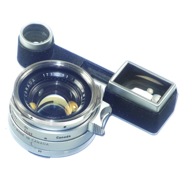 Leica 35/1,4 Summilux RF M Rim Set chrome RF Rare lens sold with Leica OLLUX hood, lens filter and caps Ex++ / Free shipping