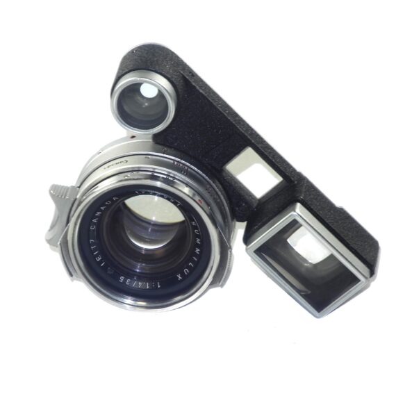Leica 35/1,4 Summilux RF M Rim Set chrome RF Rare lens sold with Leica OLLUX hood, lens filter and caps Ex++ / Free shipping