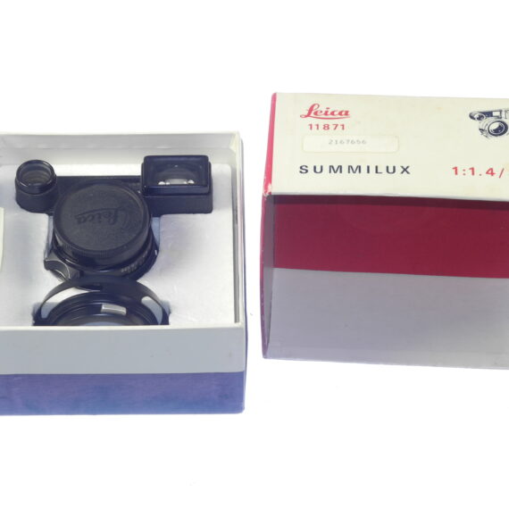 Leica 35/1,4 Summilux RF black M lens (black paint infinity lock) Sold w/Leica original box, Leica vented hood, Leica caps, Mint- Rare lens / Call or email for price / RARE