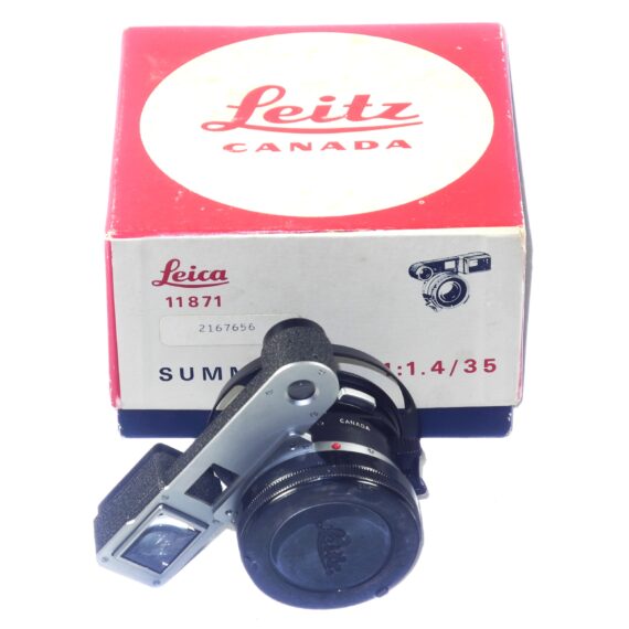 Leica 35/1,4 Summilux RF black M lens (black paint infinity lock) Sold w/Leica original box, Leica vented hood, Leica caps, Mint- Rare lens / Call or email for price / RARE