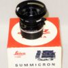 Leica 35/2 Summicron-M with Leica original box,Leica metal hood,Leica caps, Leica lens warranty cards, Just CLA'd Mint/-  SOLD