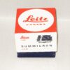 Leica 35/2 Summicron-M with Leica original box,Leica metal hood,Leica caps, Leica lens warranty cards, Just CLA'd Mint/-  SOLD