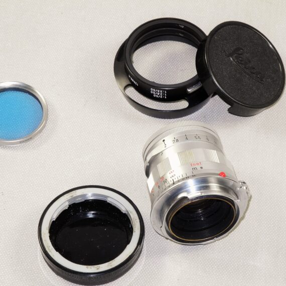 Leica M4 chrome camera (1967) Ex+/++ in Leica case & Leica 50MM SUMMICRON F2 RIGID DUAL SCALE (1965) Mint- W/Leica Metal Hood,Caps Nice set / SOLD