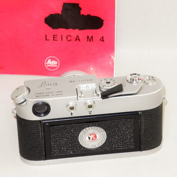 Leica M4 chrome camera (1967) Ex+/++ in Leica case & Leica 50MM SUMMICRON F2 RIGID DUAL SCALE (1965) Mint- W/Leica Metal Hood,Caps Nice set / SOLD