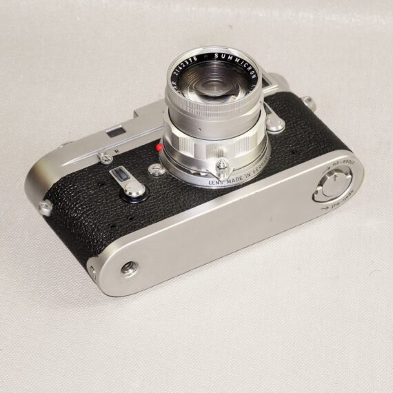 Leica M4 chrome camera (1967) Ex+/++ in Leica case & Leica 50MM SUMMICRON F2 RIGID DUAL SCALE (1965) Mint- W/Leica Metal Hood,Caps Nice set / SOLD