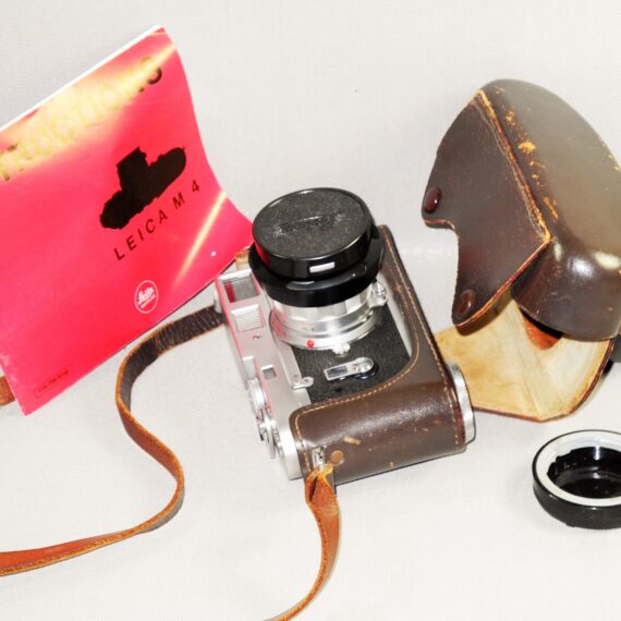 Leica M4 chrome camera (1967) Ex+/++ in Leica case & Leica 50MM SUMMICRON F2 RIGID DUAL SCALE (1965) Mint- W/Leica Metal Hood,Caps Nice set / SOLD