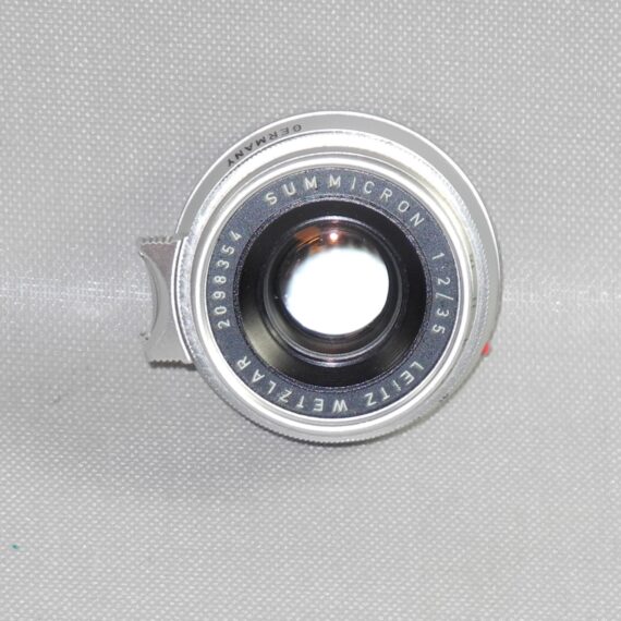 Leica 35/2 Summicron 8 Elements chrome lens German Made w/Caps & Leica Hood Ex++/Mint- / Free shipping /SOLD