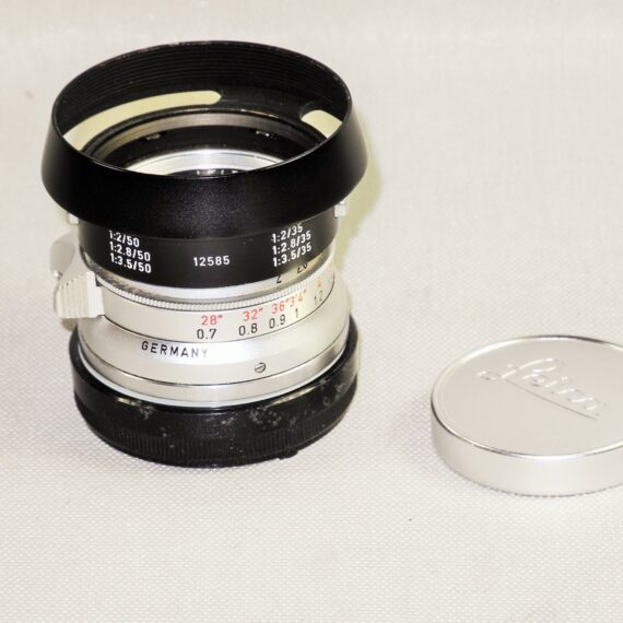 Leica 35/2 Summicron 8 Elements chrome lens German Made w/Caps & Leica Hood Ex++/Mint- / Free shipping /SOLD