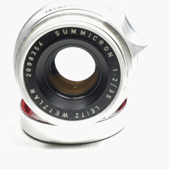 Leica 35/2 Summicron 8 Elements chrome lens German Made w/Caps & Leica Hood Ex++/Mint- / Free shipping /SOLD