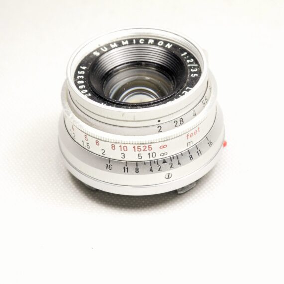 Leica 35/2 Summicron 8 Elements chrome lens German Made w/Caps & Leica Hood Ex++/Mint- / Free shipping /SOLD