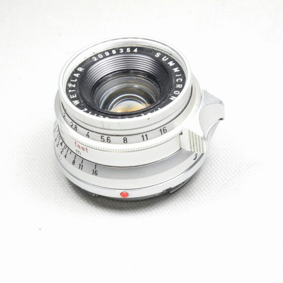 Leica 35/2 Summicron 8 Elements chrome lens German Made w/Caps & Leica Hood Ex++/Mint- / Free shipping /SOLD